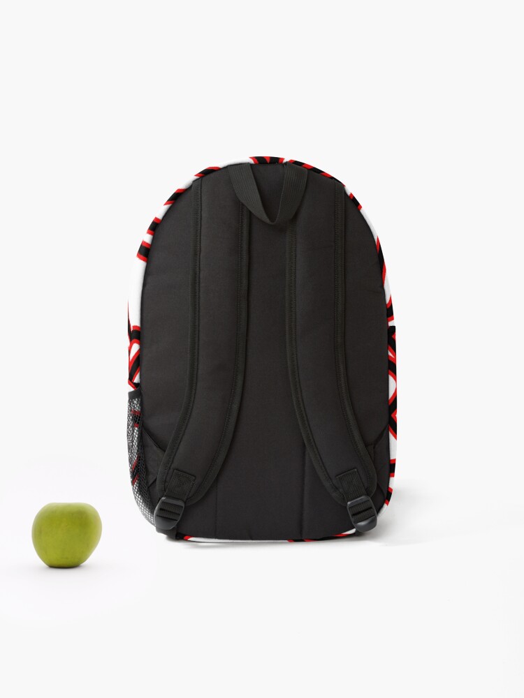 Thumbnail 2 of 3, Backpack, Abstract pattern - red. designed and sold by kerens.