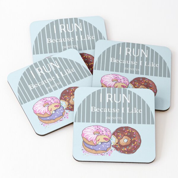 Item preview, I Run Because I Like Donuts designed and sold by Soft Strength Studio.
