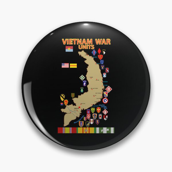 Item preview, Map - Vietnam Units - 3 wo DS designed and sold by Military Insignia Products.