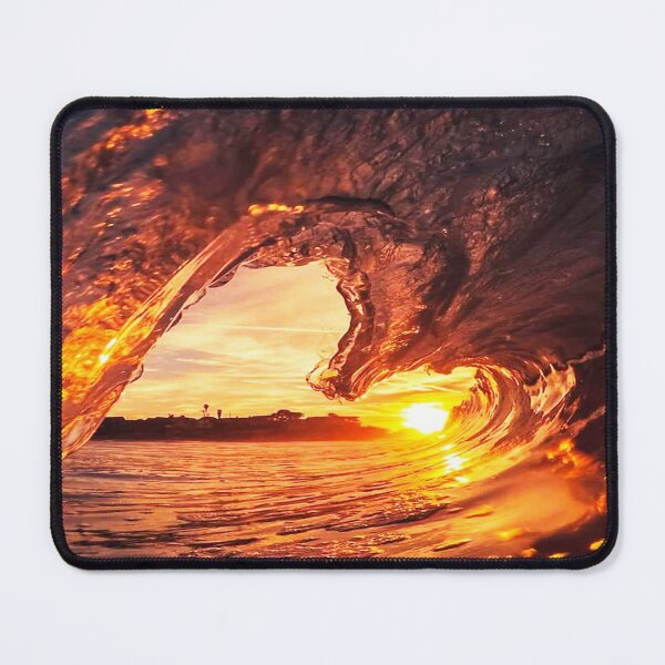Item preview, stunning sunset view inside the lip of a wave designed and sold by ydsdesigns.