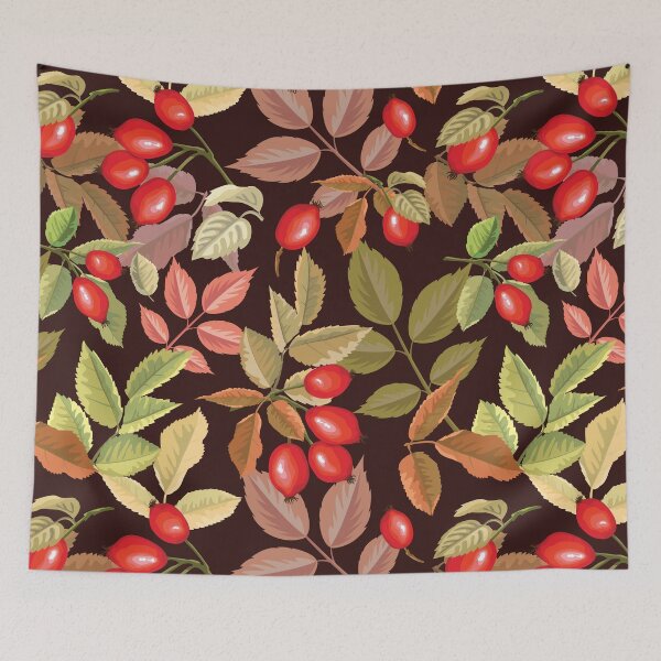 Item preview, Autumn Breath. Dog Rose Berries And Leaves designed and sold by danikaVT.