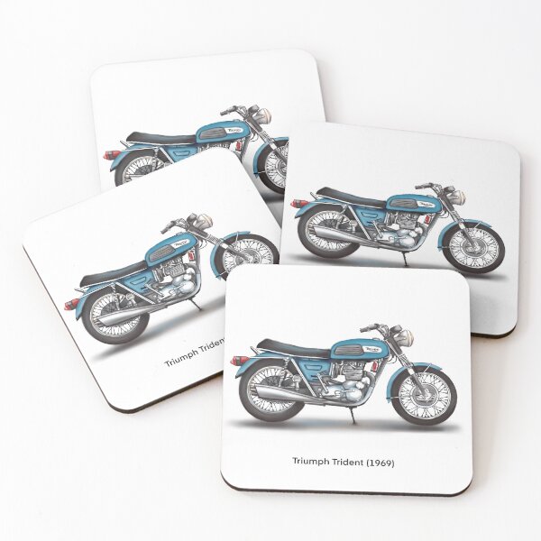 Item preview, Drawing Vintage Classic Motorbike Trident designed and sold by GaalArt.
