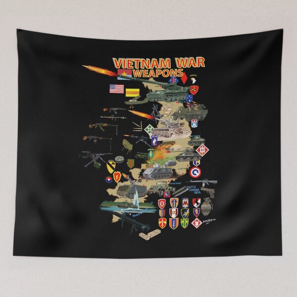 Item preview, Map - Vietnam Units -with Wpns - Equipment designed and sold by Military Insignia Products.