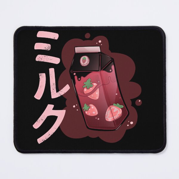 Item preview, Strawberry Milk, Strawberry, Kawaii, Pink Design, Strawberry Cow, Handmade, Milk carton designed and sold by Mossysplashart.
