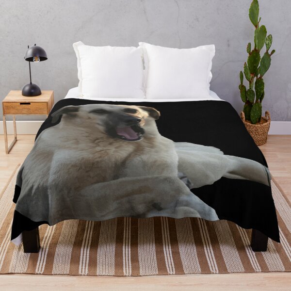 Item preview, Kangal Dog Yawning Vector Cut Out On Black designed and sold by taiche.