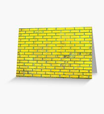 Yellow bricks Greeting Card