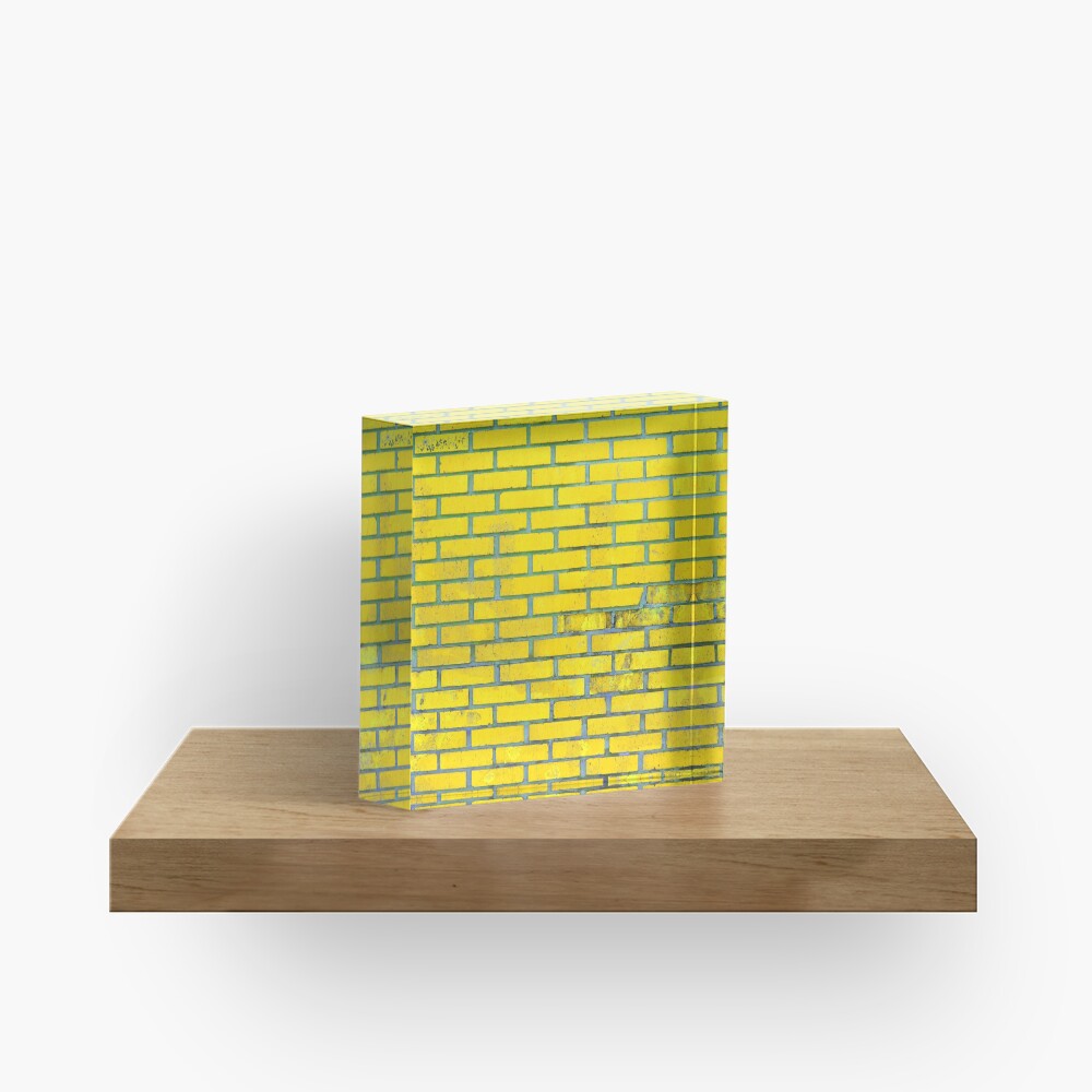 Yellow bricks Acrylic Block