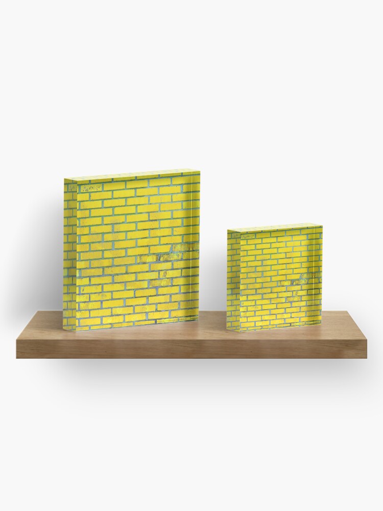 Alternate view of Yellow bricks Acrylic Block