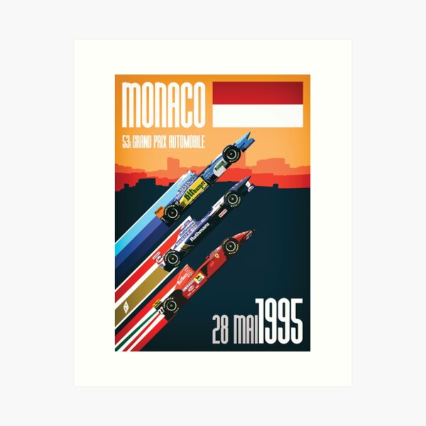 F1 Classics - Monaco 1995 Art Print