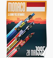 F1 Classics - Monaco 1995 Poster