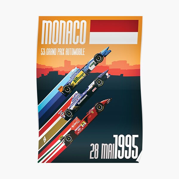 F1 Classics - Monaco 1995 Poster