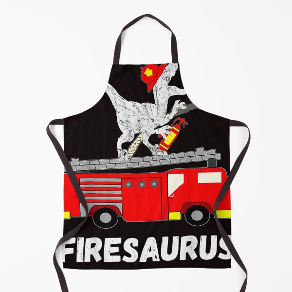 Item preview, Fire Fighter Saurus Firetruck Fireman Dinosaur T Rex T-Shirt designed and sold by Roborrigan.