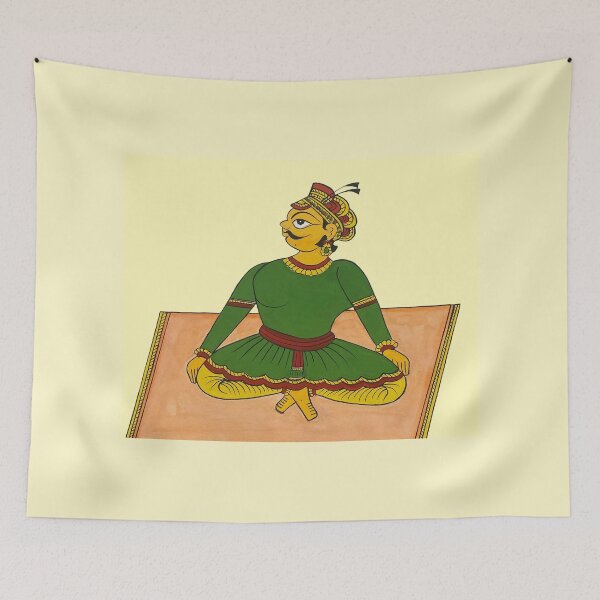 Item preview, Yoga pose indian folk art style, yoga day, indian yoga mudra designed and sold by gopalpjoshi.