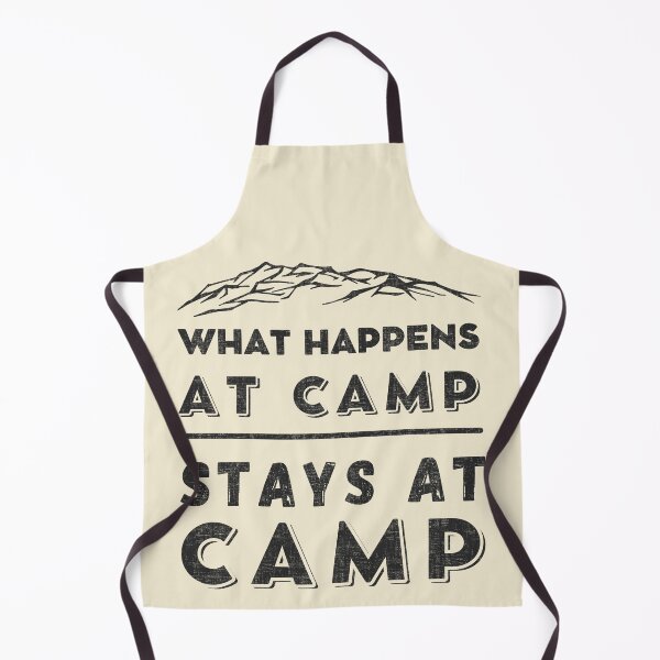 Item preview, What happens at camp stays at camp – funny camping quote designed and sold by yococo.