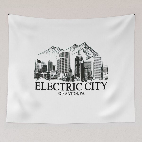 Item preview, The Electric City, The Office, Dwight Schrute, Dunder Mifflin, Michael Scott, Scranton designed and sold by YansPrint.