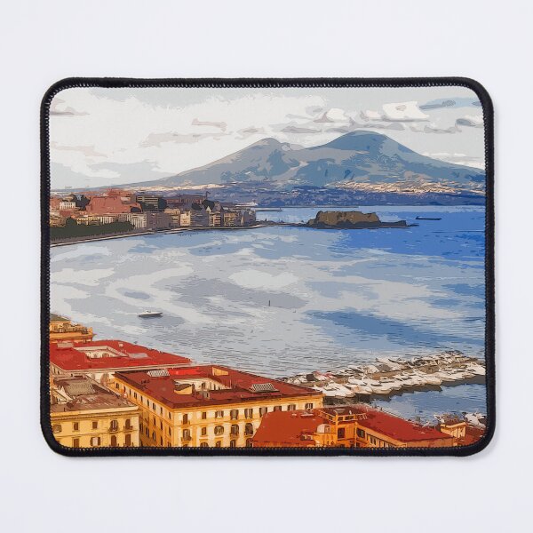 Item preview, The Bay of Naples. Digital drawing. designed and sold by Pino 'Delfino' Esposito.