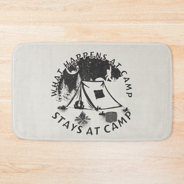 Item preview, What happens at camp stays at camp – Funny camping quote  designed and sold by yococo.