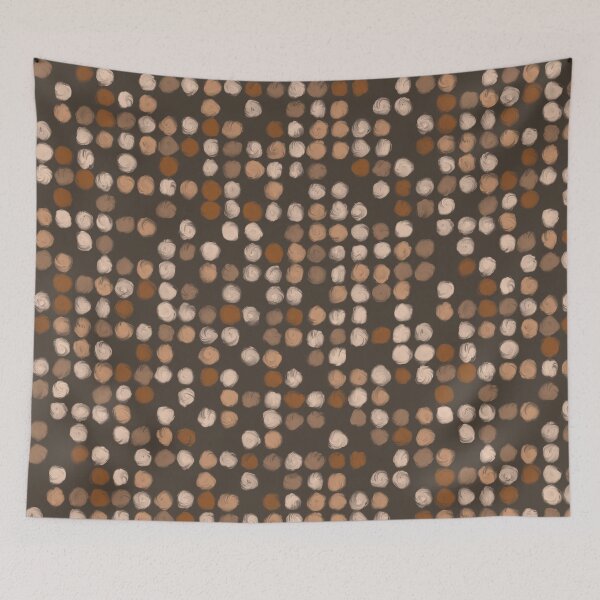 Item preview, Abstract spots polka dots painterly styles monochromatic minimalist digital designed and sold by FrancesPoff.