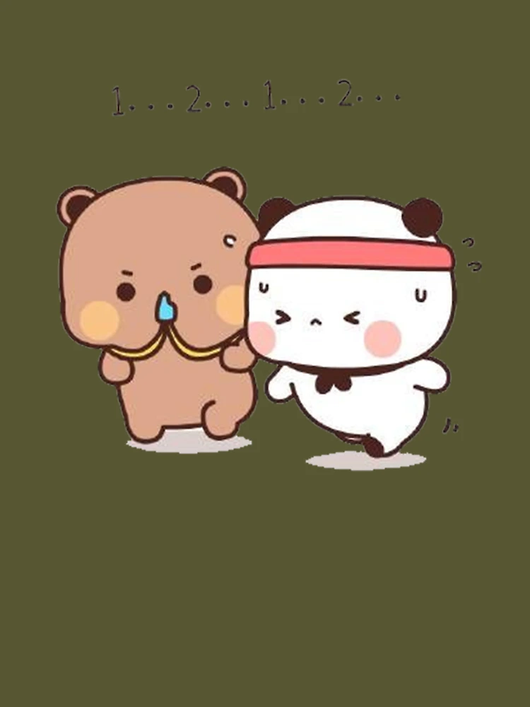 Cute Couple Bubu And Dudu Are Doing Exercise Essential T-Shirt for Sale by  gingersweet