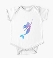 Meerjungfrau Aquarell Baby Body Kurzarm