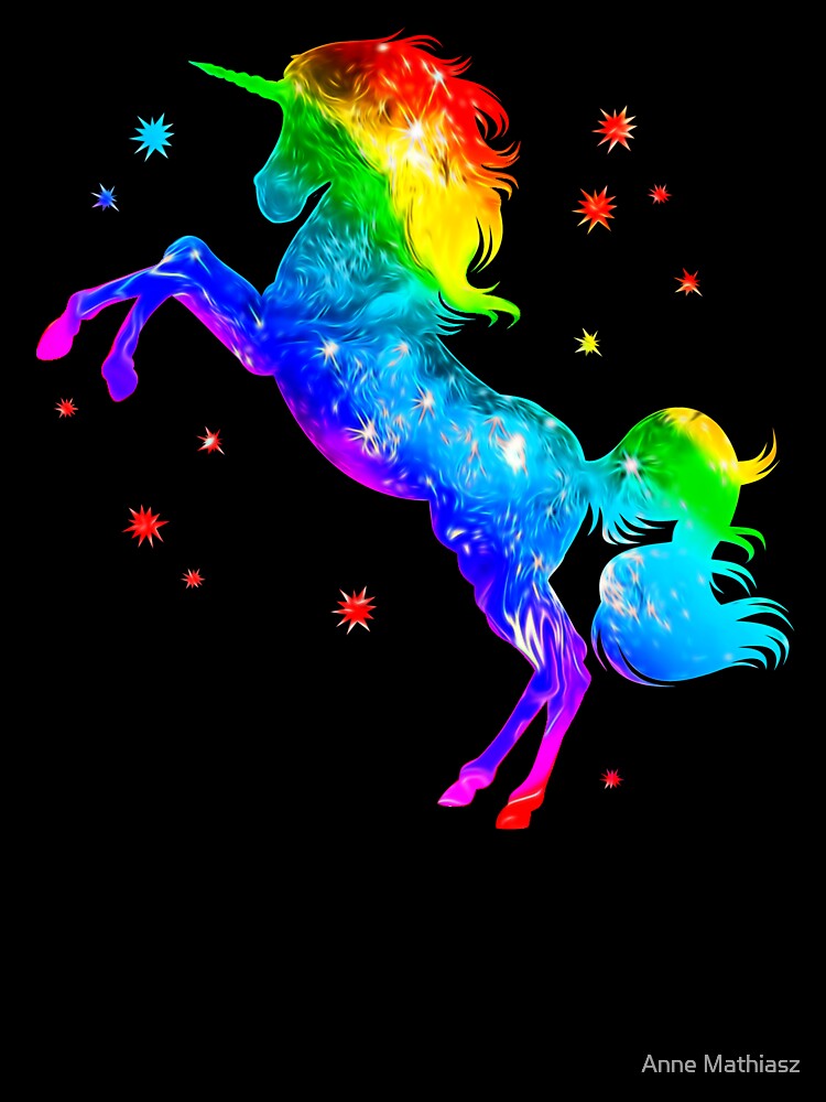 Rainbow Unicorn Stars Galaxy Style Space Kids T Shirt By Boom Art Redbubble