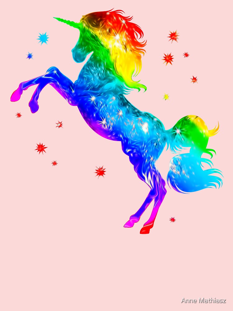 Pokiberry Pastel Rainbow Unicorn Galaxy Moon Shooting Stars 