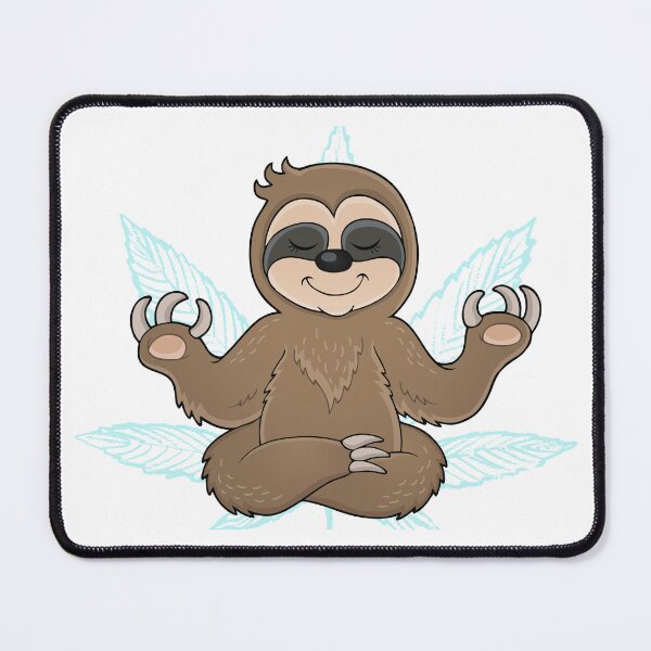 Item preview, Sloth Stoner Meditating | Sloth | Meditating Sloth designed and sold by AlfaEcho.