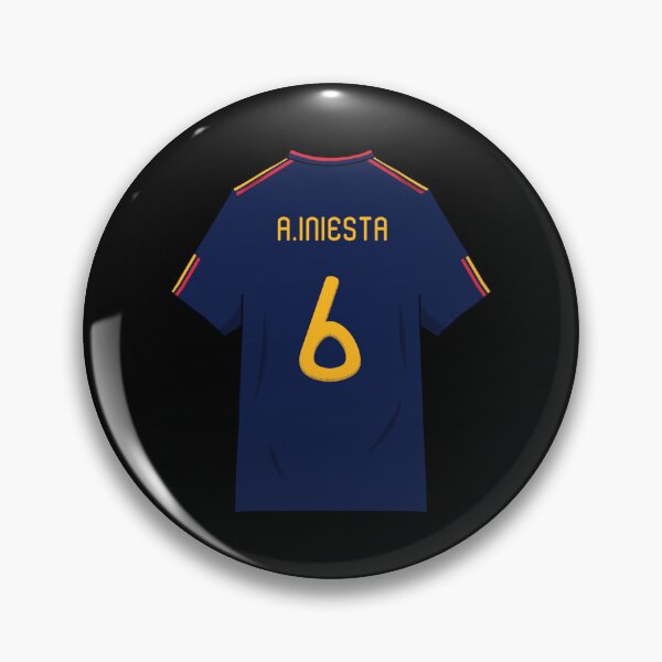Item preview, Andres Iniesta World Cup 2010 Jersey Sticker designed and sold by monica45je.