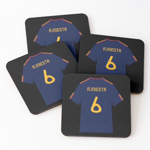 Item preview, Andres Iniesta World Cup 2010 Jersey Sticker designed and sold by monica45je.