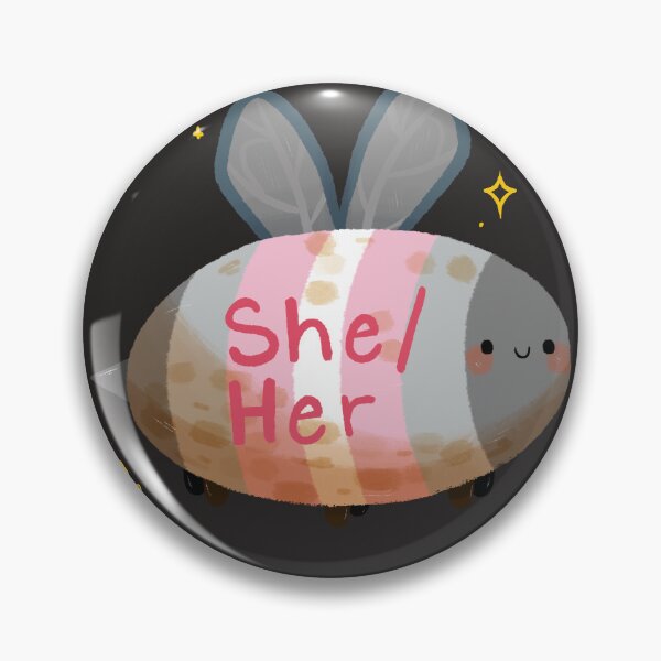 Item preview, Demi Girl she/her Bee designed and sold by Smoltsuki.