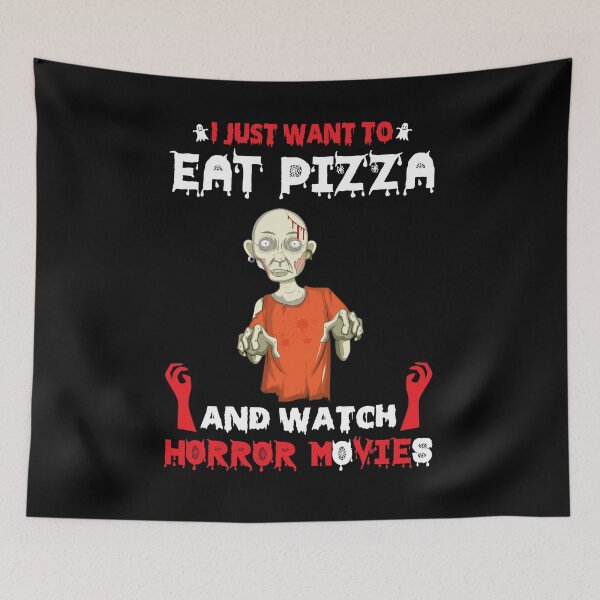 Item preview, I Just Want To Eat Pizza And Watch Horror Movies designed and sold by gsnepu.