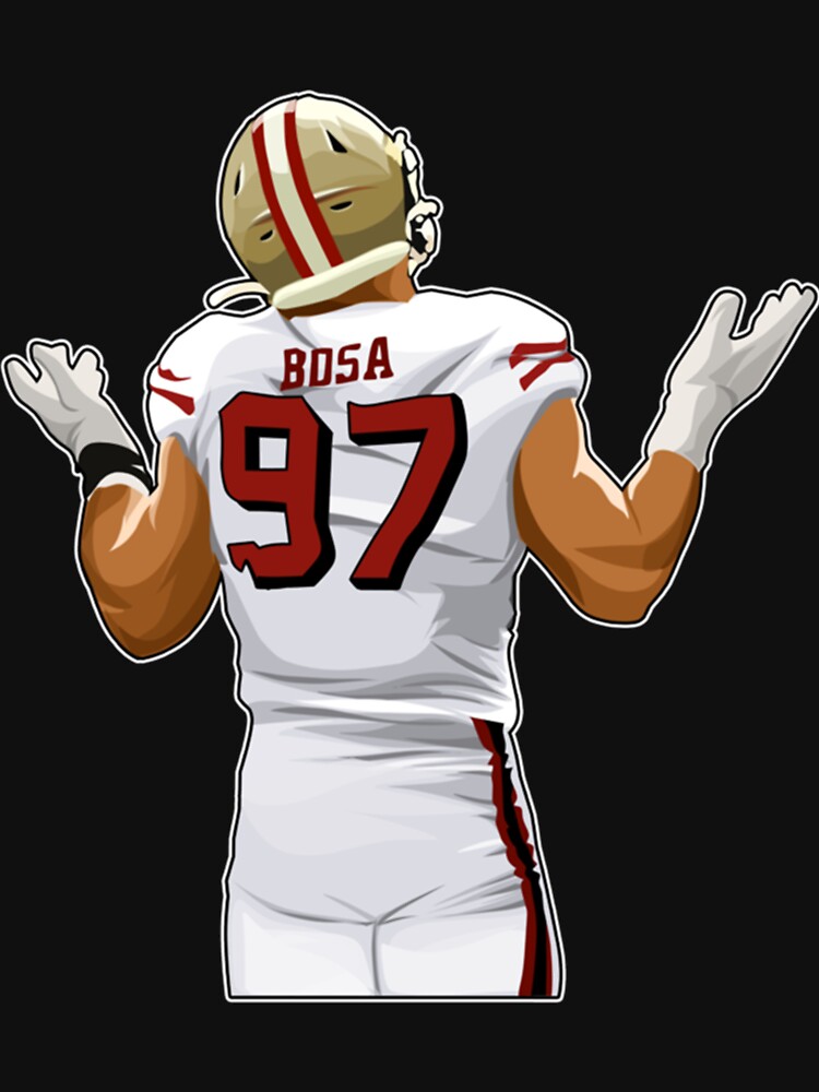 Nick Bosa 97 Strength  Sticker for Sale by TillmanHudson