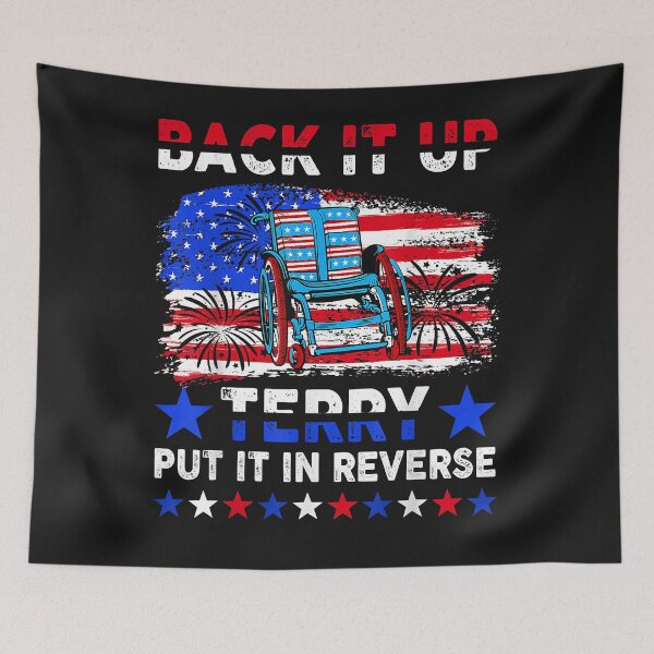 Item preview, Back it Up Terry Put It In Reverse US Flag Fireworks designed and sold by Lynette1241.