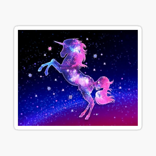 Item preview, Unicorn, outer space, galaxy, universe, stars designed and sold by boom-art.