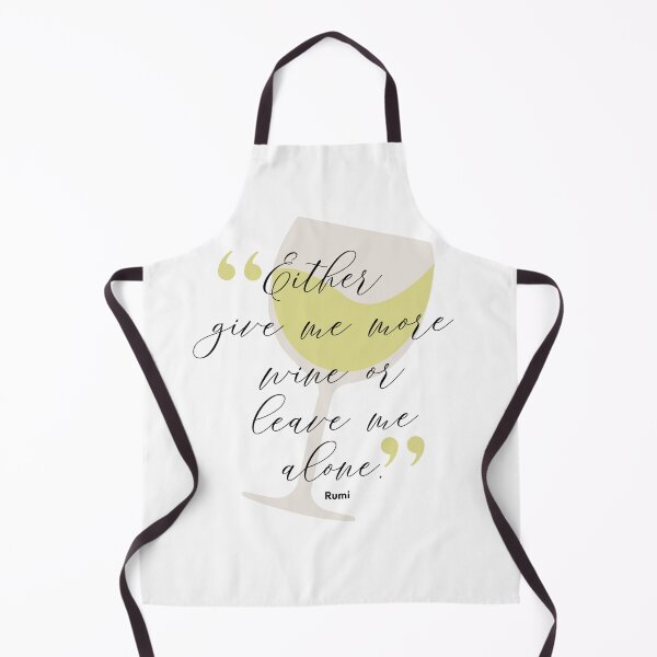 Item preview, Either Give Me More Wine or Leave me Alone - Funny Wine Lover Quote by Rumi designed and sold by Soaring Eagle.