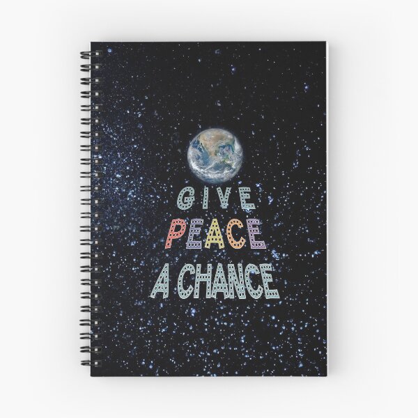 Item preview, GIVE PEACE A CHANCE Earth in Space designed and sold by EDDArt.