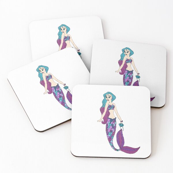 Item preview, Mermaid Purple, Blue and Pink  designed and sold by PrettyPage.