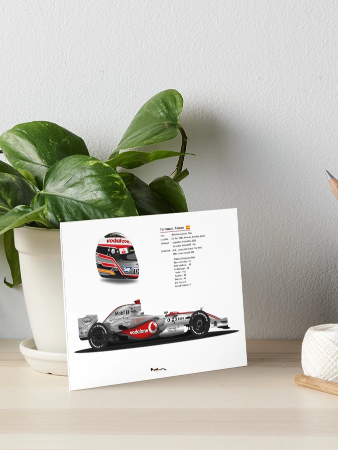 Fernando Alonso 直筆サイン McLaren Honda ポスター 2023