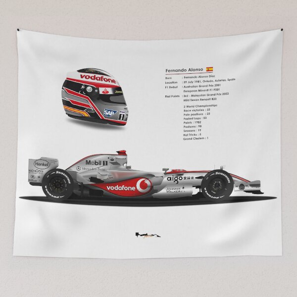 Item preview, Fernando Alonso - 2007 McLaren MP4/22 designed and sold by JageOwen.