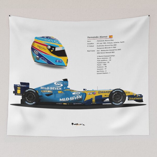 Artikelvorschau, Fernando Alonso - 2006 Renault R26 Helm entworfen und verkauft von JageOwen.