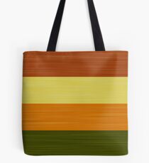 Brush Stroke Stripes: Fall Foliage Tote Bag