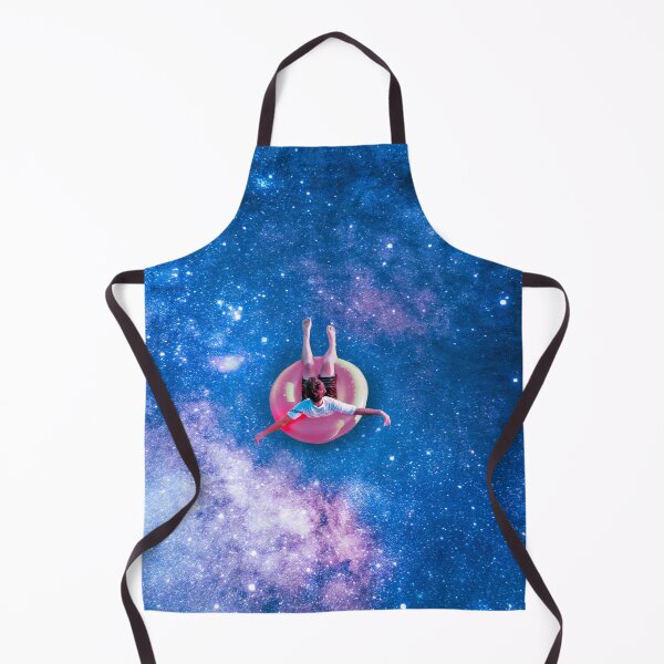 Item preview, Floating Raft in outer space surreal collage designed and sold by Yasmine khalifa.