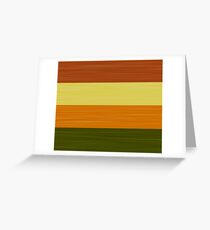 Brush Stroke Stripes: Fall Foliage Greeting Card