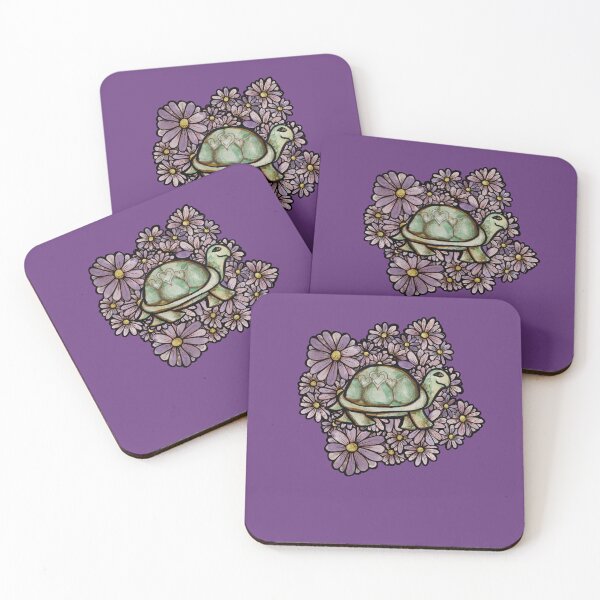 Item preview, Floral Turtle Art designed and sold by FrictionMaxxing.