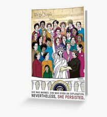 She Persisted. - The Women's March Inaugural Greeting Card