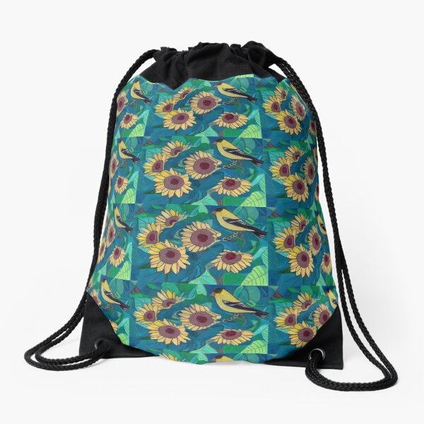 Five Gold Rings Drawstring Bag