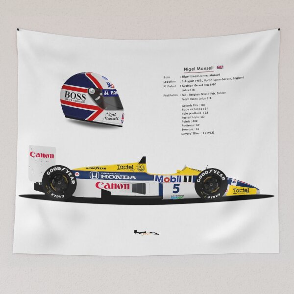 Item preview, Nigel Mansell - Williams FW11 designed and sold by JageOwen.