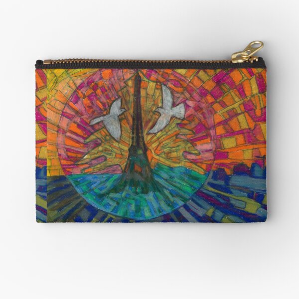 Two Turtle Doves Zipper Pouch