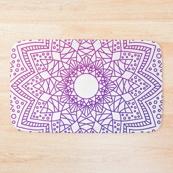 Item preview, Mandala Subtle Abstract Bi Pride Flag Pink Blue designed and sold by cashewdays.
