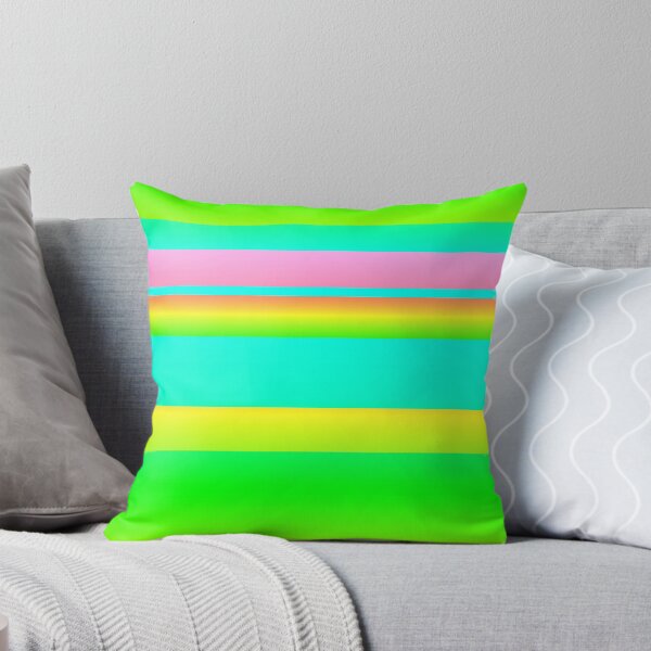 Item preview, Green summer color palette striped (summer style) designed and sold by lausn.
